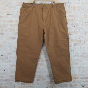 NWT Gravel Gear Carpenter Pant Rust Brown Mens 44x32 Heavy Duty 7-Pocket Canvas